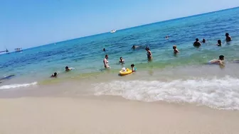 Barcelona Spain - Beach Walk - Badalona Beach - July 2022