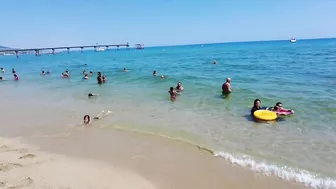 Barcelona Spain - Beach Walk - Badalona Beach - July 2022