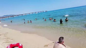 Barcelona Spain - Beach Walk - Badalona Beach - July 2022