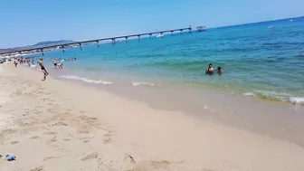 Barcelona Spain - Beach Walk - Badalona Beach - July 2022