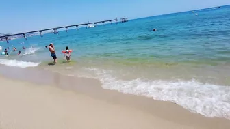 Barcelona Spain - Beach Walk - Badalona Beach - July 2022