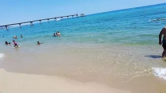 Barcelona Spain - Beach Walk - Badalona Beach - July 2022