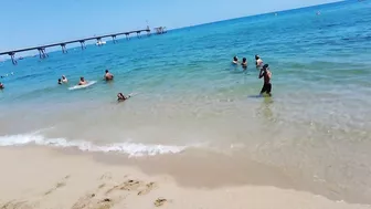 Barcelona Spain - Beach Walk - Badalona Beach - July 2022