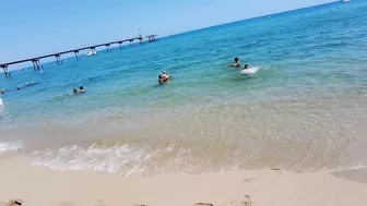 Barcelona Spain - Beach Walk - Badalona Beach - July 2022