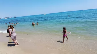 Barcelona Spain - Beach Walk - Badalona Beach - July 2022