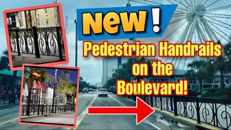 Good Idea?! NEW Pedestrian Railings on Ocean Boulevard in Myrtle Beach, SC