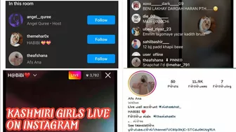 KASHMIRI GIRLS LIVE STREAM 2 NO.VIDEO ON INSTAGRAM||KASHMIR