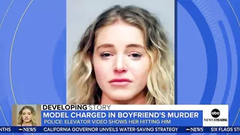 Model charged in boyfriend’s murder