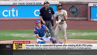 BREAKING: Fernando Tatis Jr. suspended 80 games for PED violation | SportsCenter