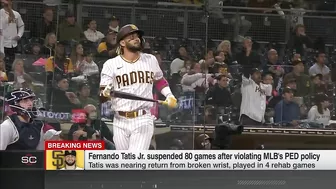 BREAKING: Fernando Tatis Jr. suspended 80 games for PED violation | SportsCenter