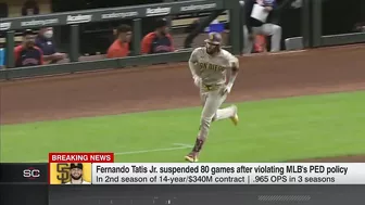 BREAKING: Fernando Tatis Jr. suspended 80 games for PED violation | SportsCenter