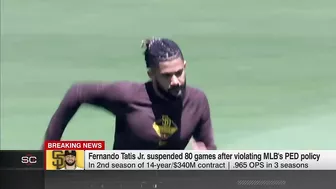 BREAKING: Fernando Tatis Jr. suspended 80 games for PED violation | SportsCenter