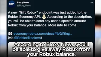 Roblox GIFTING ROBUX Leaked