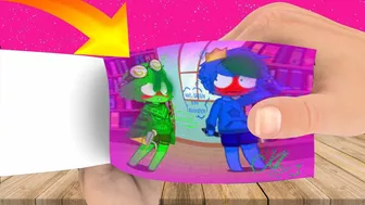 Blue kissing green | Kiss Meme | rainbow friends roblox | Roblox animation | flipaclip