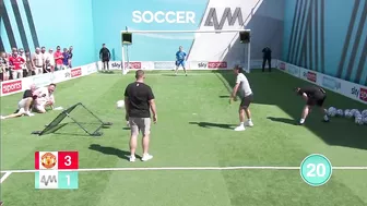 Man United fans take on Soccer AM in the Volley Challenge ????