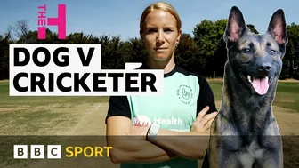 Cricketer vs dog in fielding challenge – who will win? | The Hundred