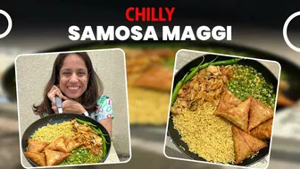 CHILLY ???? Samosa Maggi ???????????????? | 30 Days Maggi Challenge - Day 7 | So Saute