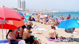 Beach Sant Sebastia, Barcelona beach walk/walking Spain best beaches