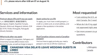 Canada’s travel document backlog prevents family from attending wedding