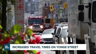 New data shows an increase in travel times along Yonge Street