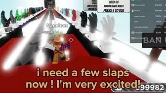 I Reach 900,000 Slaps On Slap Battles Roblox