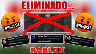 Roblox HA ELIMINADO ESTO Y no le gusto NADA a la COMUNIDAD...????