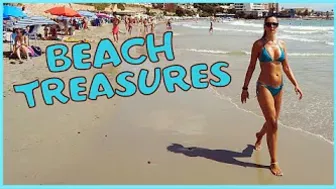 4K Beach Walk Spain Costa Blanca | Walking Tour With Chill Beach Music