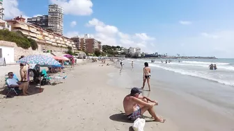 4K Beach Walk Spain Costa Blanca | Walking Tour With Chill Beach Music