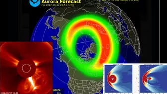 CANNIBAL C.M.E. Blast From OUR Sun / Aurora Forecast Models / Kp 6!!