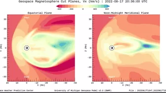 CANNIBAL C.M.E. Blast From OUR Sun / Aurora Forecast Models / Kp 6!!