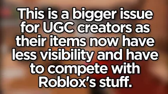 Roblox REMOVED the UGC Catalog