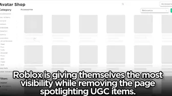 Roblox REMOVED the UGC Catalog