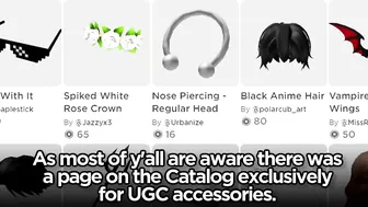 Roblox REMOVED the UGC Catalog