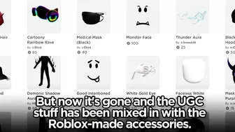 Roblox REMOVED the UGC Catalog