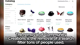 Roblox REMOVED the UGC Catalog