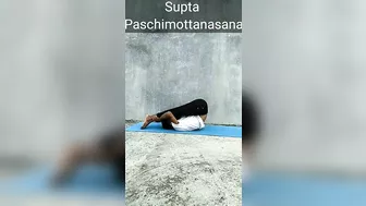 Supta Paschimottanasana | #yogaandfitnesswithshiva #yoga #workout #shorts #youtube #viral