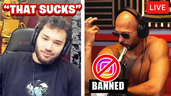 Andrew Tate Reacts to Being Banned on Instagram (Adin Live)