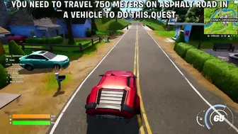 Travel distance in a vehicle on asphalt - Dragon Ball Quests Fortnite