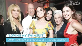 Emma Heming Willis Models Swimsuit Designed by Husband Bruce Willis' Ex-Wife Demi Moore | PEOPLE