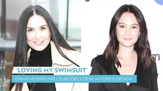 Emma Heming Willis Models Swimsuit Designed by Husband Bruce Willis' Ex-Wife Demi Moore | PEOPLE