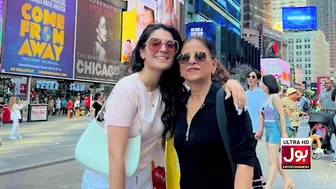 Ayeza Khan Adorable Family Photos From Times Square | Tour In America | Celebrity News | BOL