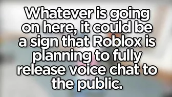 Roblox Giving out VOICE CHAT?