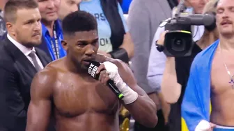 Anthony Joshua makes passionate speech & vents frustrations after Usyk defeat