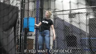 BATTING CAGE CHALLENGE VS. FIANCÉ!!