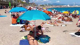 Beach Barceloneta, Barcelona beach walk