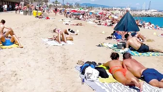 Beach Barceloneta, Barcelona beach walk