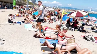 Beach Barceloneta, Barcelona beach walk