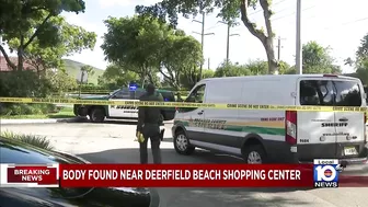 Body found near shopping center in Deerfield Beach