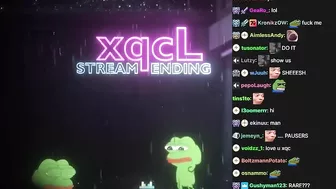 xQc ends stream with "MY HEARRRT"