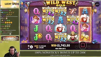 WILD WEST GOLD ★ HUGE BONUS ★ VIHISLOTS TWITCH STREAM